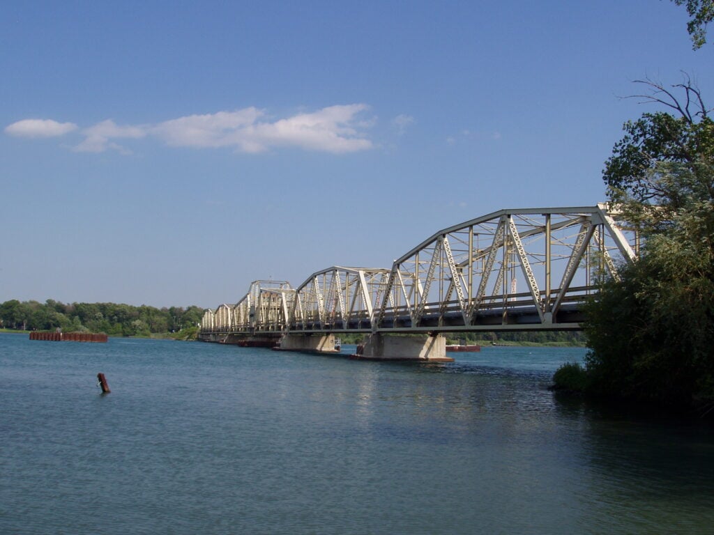 The Grosse Ile Toll Bridge to Grosse Ile, Michigan
