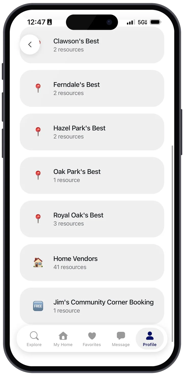 Toormi app: local favorites by town